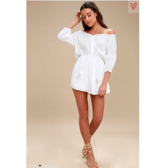 Lulus Zappa Off the Shoulder Long Sleeve Dress - Picture 4 of 8